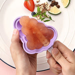 Haushalt Silikon Eisformen mit Deckel, Erdbeere + Traube, Fliegende Untertasse + Rakete