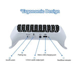 JYS-P5121 Bluetooth-Funktastatur mit Grifffunktion für Sprachchats, externe Tastatur, geeignet für PS5, Hinweis: Ohne Griff, JYS-P5121 (Grau)