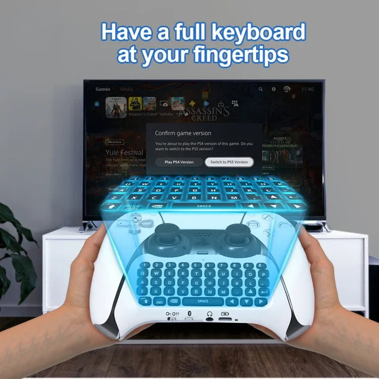 JYS-P5121 Bluetooth-Funktastatur mit Sprachfunktion, externe Tastatur, geeignet für PS5, JYS-P5121
