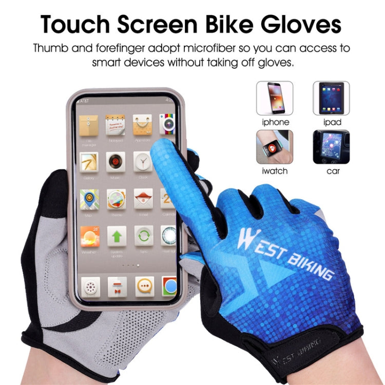 WEST BIKING YP0211216 Fahrradhandschuhe stoßdämpfend Touchscreen Vollfingerhandschuh, M, L, XL, XXL