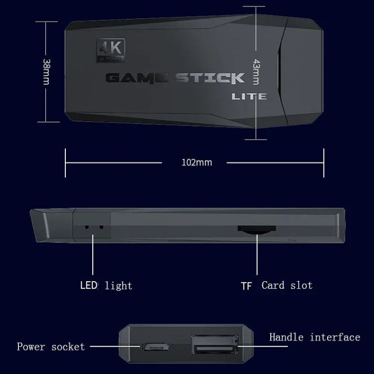 M8 Kabellose HDMI-Arcade-Spielkonsole für den Heimfernseher (Mini-Spielautomat) mit 2 Gamepads, M8 32G (kabellos), M8 64G (kabellos)