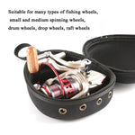 JSFUN Tropfenförmige Angelrollen-Tasche, Spinnrollen-Zubehör, Angelgeräte-Tasche, Schutzhülle für Angelrollen