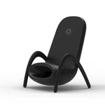 WC001 Magnaphon Kabelloses Ladegerät für iPhone und andere Android-Handys, Weiß, Schwarz