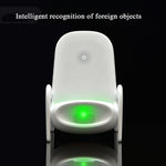WC001 Magnaphon Kabelloses Ladegerät für iPhone und andere Android-Handys, Weiß, Schwarz
