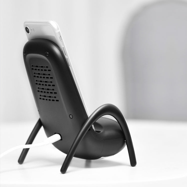 WC001 Magnaphon Kabelloses Ladegerät für iPhone und andere Android-Handys, Weiß, Schwarz