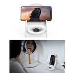 WC001 Magnaphon Kabelloses Ladegerät für iPhone und andere Android-Handys, Weiß, Schwarz