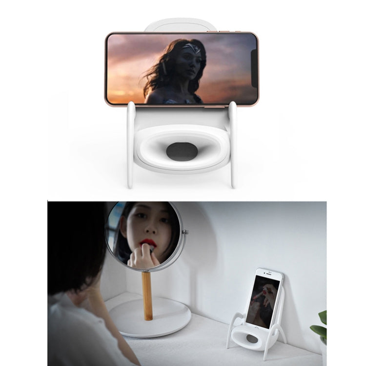 WC001 Magnaphon Kabelloses Ladegerät für iPhone und andere Android-Handys, Weiß, Schwarz