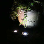 Solar-Gartenleuchte, wasserdicht, für den Außenbereich, Rasen, Boden, weißes Licht, warmes Licht
