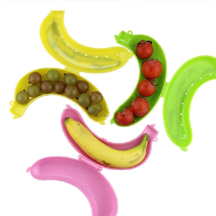 2 Stück niedliche Obst Bananen Schutzbox in 3 Farben, Brotdose Aufbewahrungsbox für Kinder