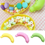 2 Stück niedliche Obst Bananen Schutzbox in 3 Farben, Brotdose Aufbewahrungsbox für Kinder
