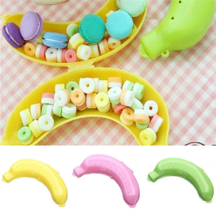 2 Stück niedliche Obst Bananen Schutzbox in 3 Farben, Brotdose Aufbewahrungsbox für Kinder