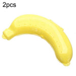 2 Stück niedliche Obst Bananen Schutzbox in 3 Farben, Brotdose Aufbewahrungsbox für Kinder