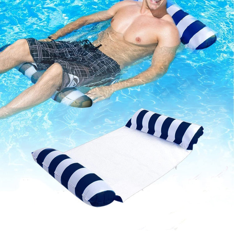 PVC Aufblasbare Hängematte Erwachsene Schwimmend Schwimmhilfe, Größe: 120 x 70cm, Hellblau Gestreift, Rosarot Gestreift, Gelb Gestreift, Grün Gestreift, Orange Gestreift, Dunkelblau Gestreift, Gelb + Blau, Grün + Blau
