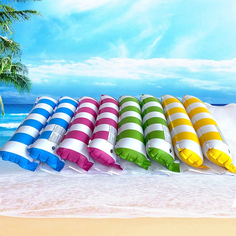 PVC Aufblasbare Hängematte Erwachsene Schwimmend Schwimmhilfe, Größe: 120 x 70cm, Hellblau Gestreift, Rosarot Gestreift, Gelb Gestreift, Grün Gestreift, Orange Gestreift, Dunkelblau Gestreift, Gelb + Blau, Grün + Blau