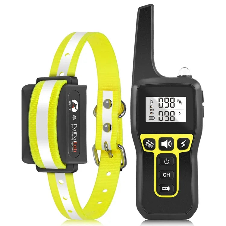 PaiPaitek PD529 Fernbedienungs-Hundetrainingsgerät mit Sprachsteuerung und Antibellfunktion, Hundetrainingsgerät, PD529 (Schwarz), PD529 (Rot), PD529 (Orange), PD529 (Gelb)