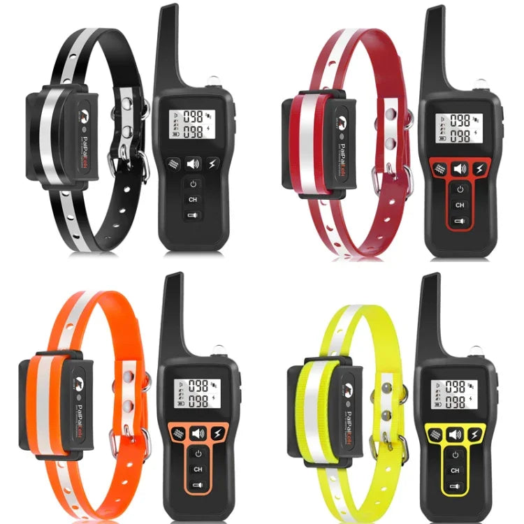PaiPaitek PD529 Fernbedienungs-Hundetrainingsgerät mit Sprachsteuerung und Antibellfunktion, Hundetrainingsgerät, PD529 (Schwarz), PD529 (Rot), PD529 (Orange), PD529 (Gelb)