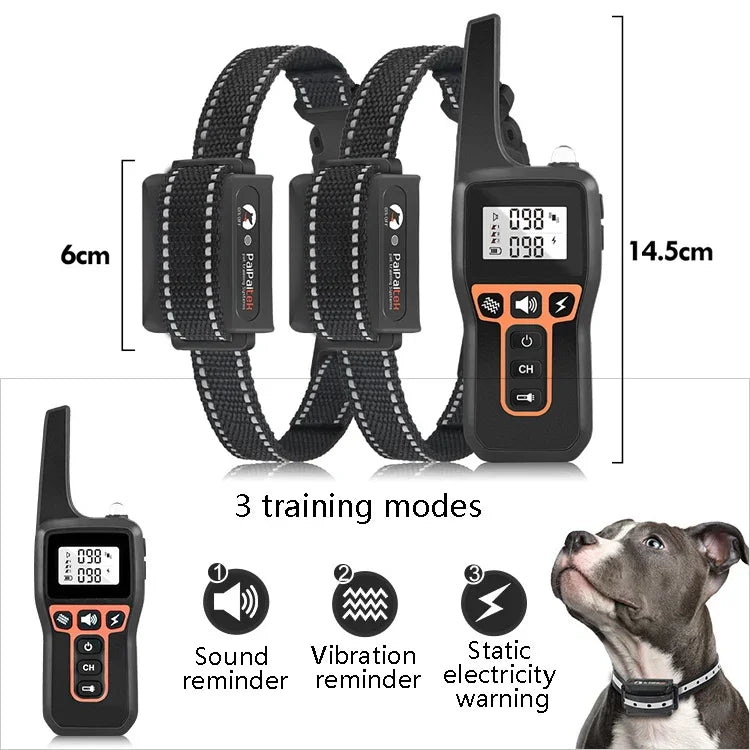 PaiPaitek PD529-2 Ferntrainingsgerät für Hunde, Haustiertrainingszubehör, Antibell-Trainingsgerät, PD529-2