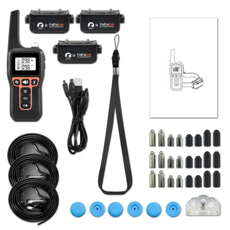 PaiPaitek PD529-3 Fernbedienung für Hundeerziehung, Sprachsteuerung, Bellstopper, elektronisches Halsband für Hundeerziehung, PD529-3