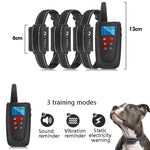 PaiPaitek PD526-3 Antibellgerät, Hunde-Elektroschockhalsband, Hundetrainingsgerät mit Fernbedienung, Haustiertrainingsgerät, PD526-3