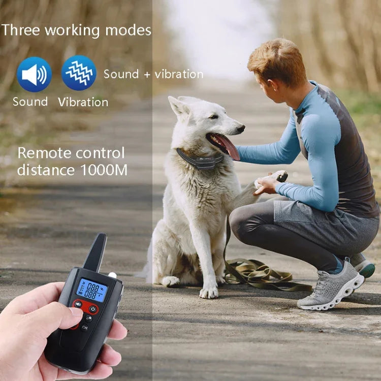 PaiPaitek PD526V-2 1-in-2 100-stufiges Hundetrainingsgerät mit Schall- und Vibrationsfunktion, elektronisches Fernbedienungshalsband, PD526V-2