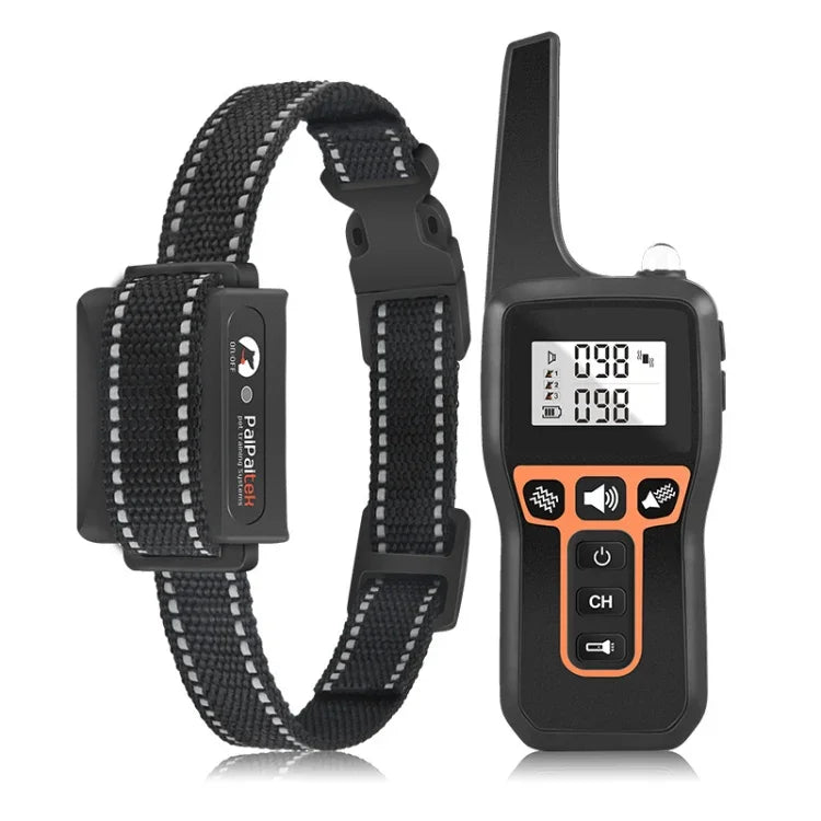 PaiPaitek PD529V-1 Antibell-Hundetrainingsgerät mit Vibrationsfunktion, 1000 m Reichweite, Fernbedienung, Haustiertrainingszubehör, PD529V-1