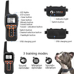 PaiPaitek PD529V-1 Antibell-Hundetrainingsgerät mit Vibrationsfunktion, 1000 m Reichweite, Fernbedienung, Haustiertrainingszubehör, PD529V-1