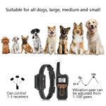 PaiPaitek PD529V-1 Antibell-Hundetrainingsgerät mit Vibrationsfunktion, 1000 m Reichweite, Fernbedienung, Haustiertrainingszubehör, PD529V-1