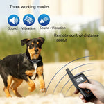 PaiPaitek PD529V-1 Antibell-Hundetrainingsgerät mit Vibrationsfunktion, 1000 m Reichweite, Fernbedienung, Haustiertrainingszubehör, PD529V-1