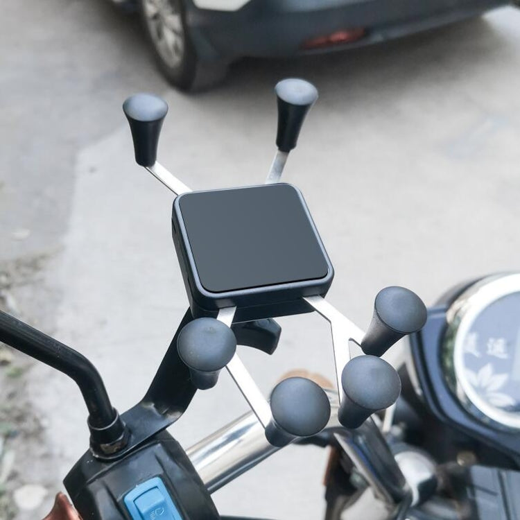 Metall Sechs-Krallen Fahrrad Handyhalterung Fahrrad Motorrad Elektroauto Handyhalterung, Lenkerbefestigung, Rückspiegelbefestigung