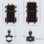 Motorcycle Metal Navigation Mobile Phone Bracket,Style:, Rearview Mirror Installation (Anti-theft), Rearview Mirror Installation (Hand Twist), Thin Tube Fixation (Anti-theft), Thin Tube Fixation (Hand Twist), Handle Installation (Anti-theft)           ...