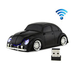 CM0010B 1200 DPI 3-keys Car Shape Wireless Mouse, Yellow, Red, Blue, Black
