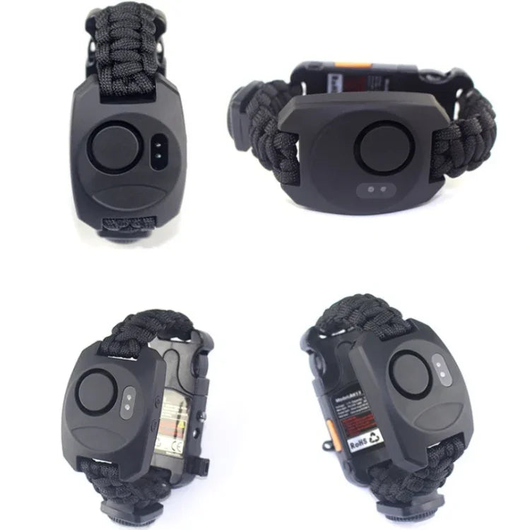 Multifunktionales geflochtenes Schirmseil-Uhren-Alarm-Armband Outdoor-Überlebensarmband