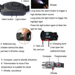 Multifunktionales geflochtenes Schirmseil-Uhren-Alarm-Armband Outdoor-Überlebensarmband