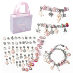 63-teiliges DIY-Armband für Kinder, 63-teilig (Rosa)