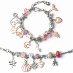 63-teiliges DIY-Armband für Kinder, 63-teilig (Rosa)