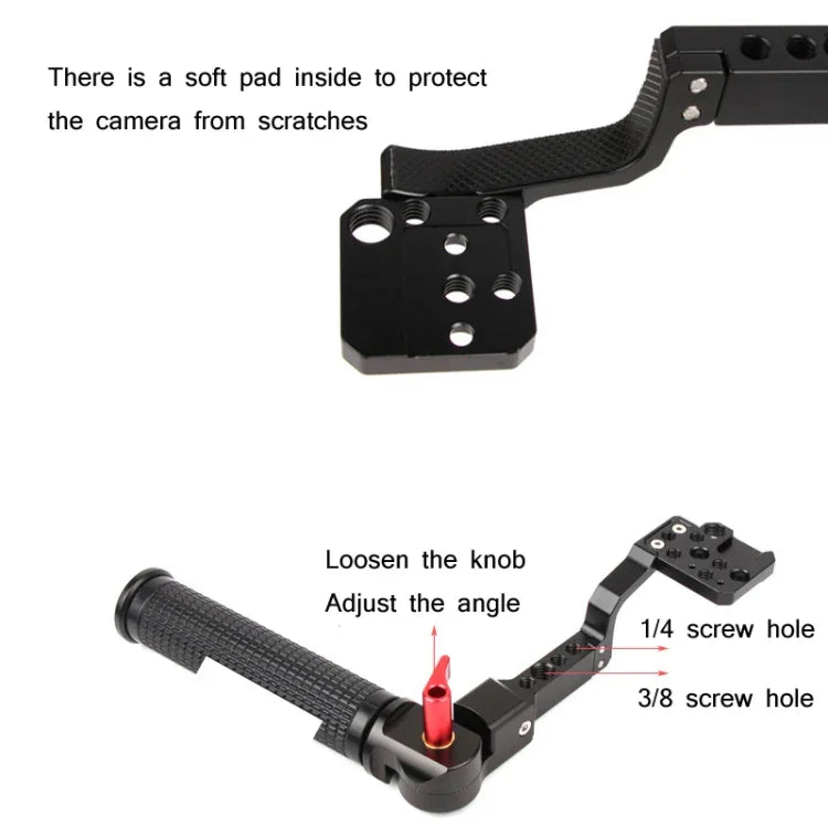 Sunnylife RO-Q9233 Tragegriff mit verstellbarem Winkel für SLR-Stabilisatoren für DJI RONIN RS-C2 / RONIN S / SC