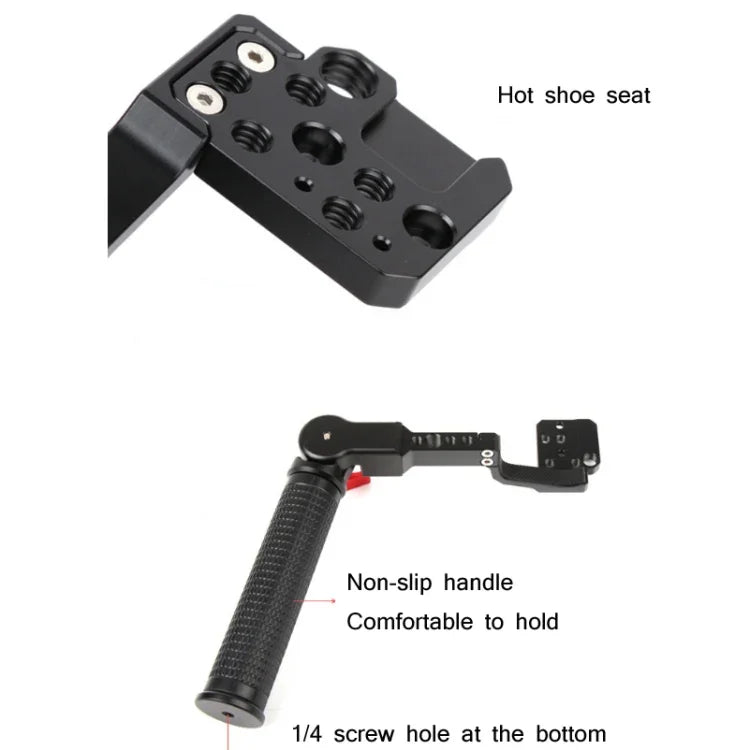 Sunnylife RO-Q9233 Tragegriff mit verstellbarem Winkel für SLR-Stabilisatoren für DJI RONIN RS-C2 / RONIN S / SC