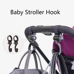 JOYREN 2er-Set Kinderwagen-Haken rutschfest und strapazierfähig, 2 Sets Kinderwagen-Haken