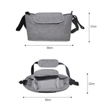 Kinderwagen-Aufbewahrung Hängetasche Multifunktionale Kinderwagentasche mit großem Fassungsvermögen, Leinen Grau, Leinen Schwarz, Leinen Puder, Leinen Lila, Leinen Grün, Leinen Blau