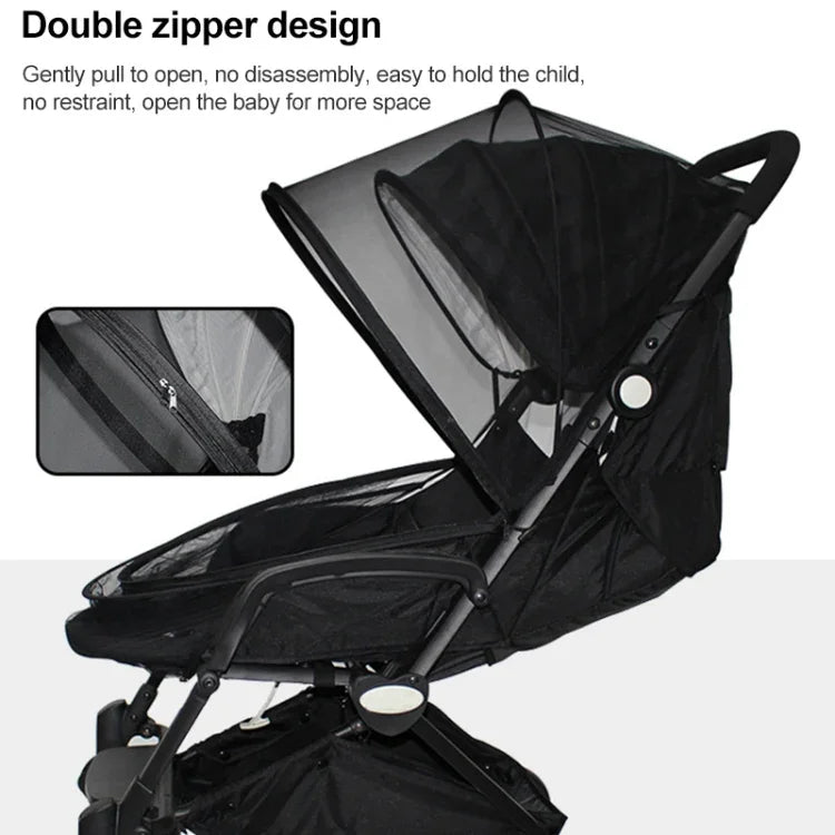 Kinderwagen-Moskitonetz, vollständige Abdeckung, vielseitig, verschlüsselt