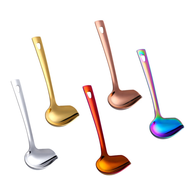 Suppenlöffel aus 304 Edelstahl, verdickter Soßenlöffel, Suppenlöffel (Silber), Suppenlöffel (Magisches Bunt), Suppenlöffel (Gold), Suppenlöffel (Roségold), Suppenlöffel (Magisches Rot)