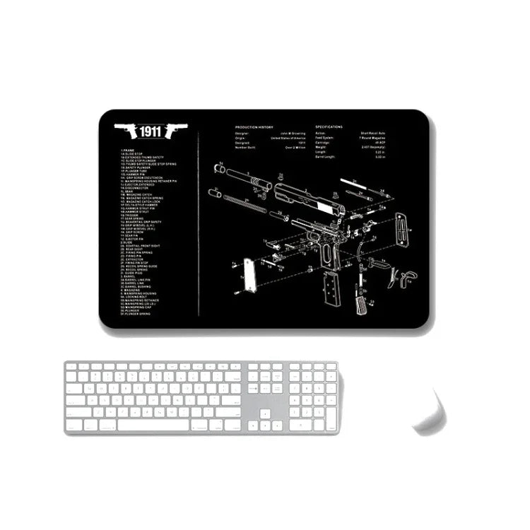 2 Stück rutschfeste, einseitig verwendbare Mauspads mit Wärmeübertragung für Büro und Gaming, 2 mm, 3 mm, 4 mm, 5 mm