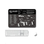 2 Stück rutschfeste, einseitig verwendbare Mauspads mit Wärmeübertragung für Büro und Gaming, 2 mm, 3 mm, 4 mm, 5 mm