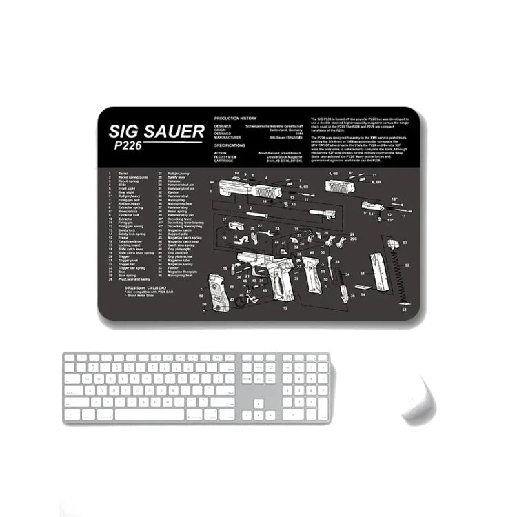 2 Stück rutschfeste, einseitig verwendbare Mauspads mit Wärmeübertragung für Büro und Gaming, 2 mm, 3 mm, 4 mm, 5 mm