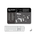 2 Stück rutschfeste, einseitig verwendbare Mauspads mit Wärmeübertragung für Büro und Gaming, 2 mm, 3 mm, 4 mm, 5 mm
