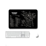 2 Stück rutschfeste, einseitig verwendbare Mauspads mit Wärmeübertragung für Büro und Gaming, 2 mm, 3 mm, 4 mm, 5 mm