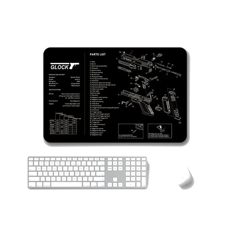 2 Stück rutschfeste, einseitig verwendbare Mauspads mit Wärmeübertragung für Büro und Gaming, 2 mm, 3 mm, 4 mm, 5 mm