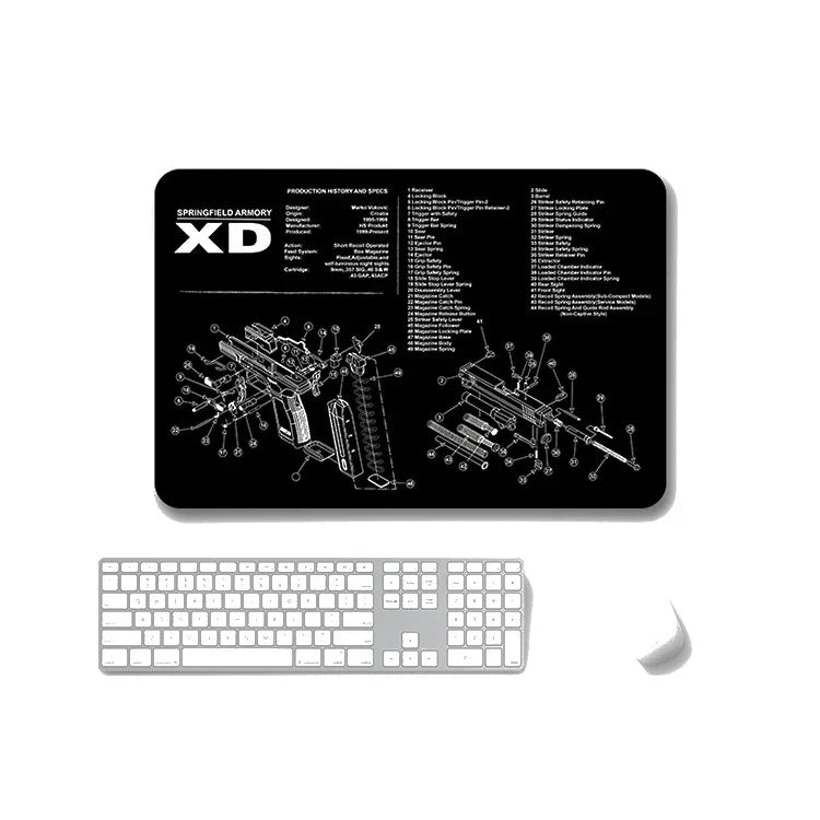 2 Stück rutschfeste, einseitig verwendbare Mauspads mit Wärmeübertragung für Büro und Gaming, 2 mm, 3 mm, 4 mm, 5 mm