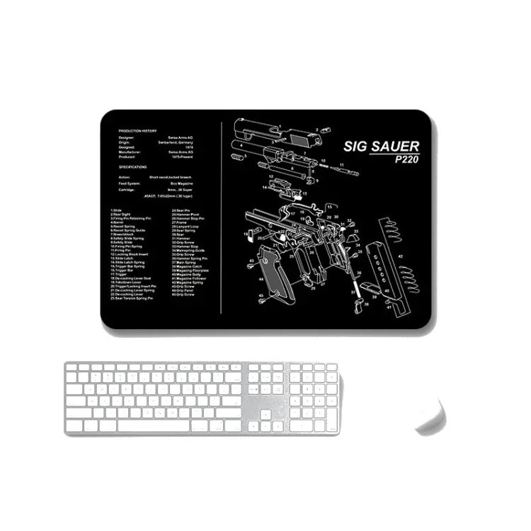 2 Stück rutschfeste, einseitig verwendbare Mauspads mit Wärmeübertragung für Büro und Gaming, 2 mm, 3 mm, 4 mm, 5 mm
