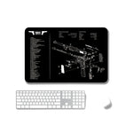 2 Stück rutschfeste, einseitig verwendbare Mauspads mit Wärmeübertragung für Büro und Gaming, 2 mm, 3 mm, 4 mm, 5 mm